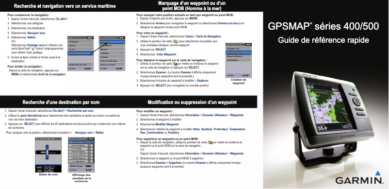Page n°1 - Manuel utilisateur Garmin GPSMAP 420