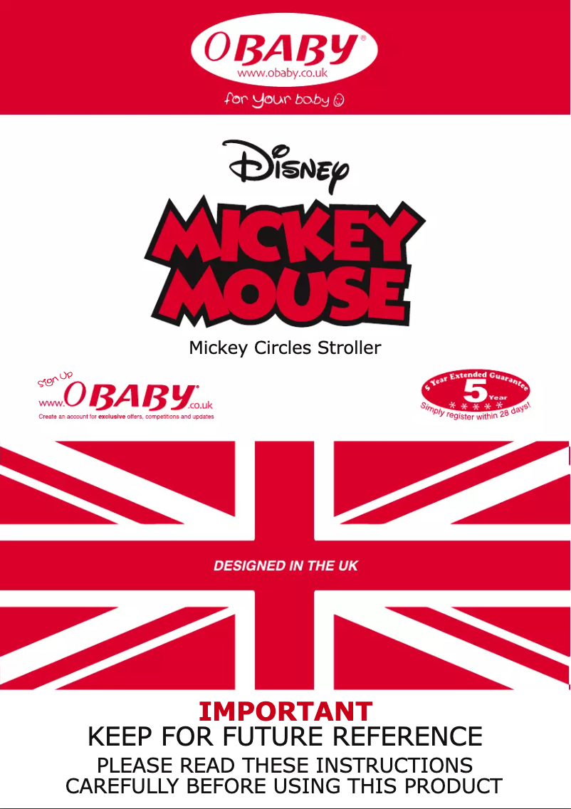 Image de la première page du manuel de l'appareil Mickey Circles