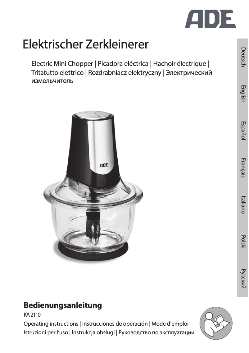 Page n°1 - Manuel utilisateur ADE KA 2110