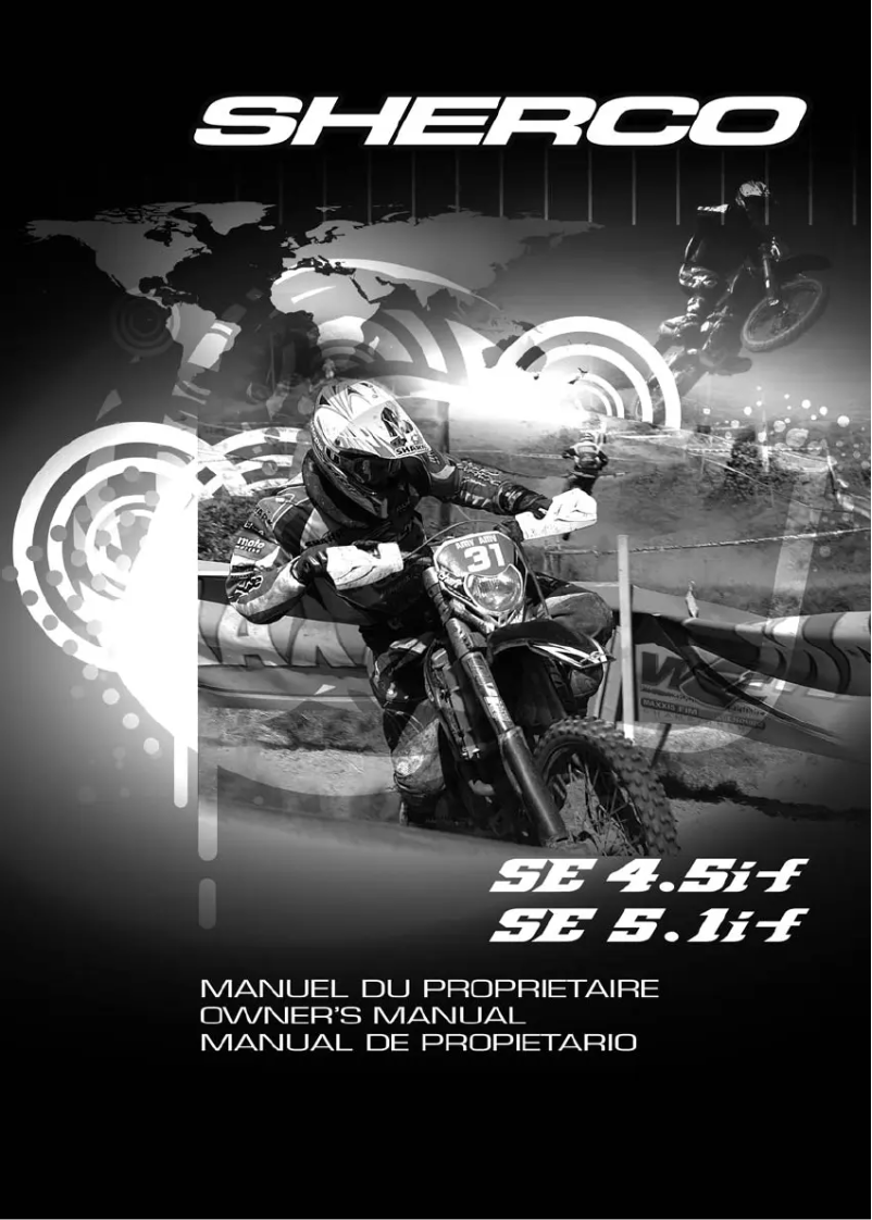 Page 1 de la notice Manuel utilisateur Sherco SE4.5i-F (2010)