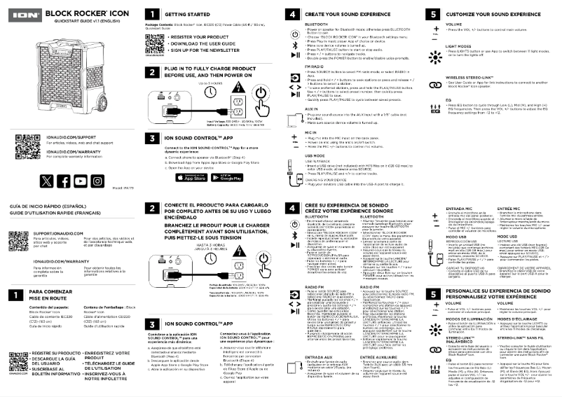 Page n°1 - Guide de démarrage rapide ION Block Rocker Icon