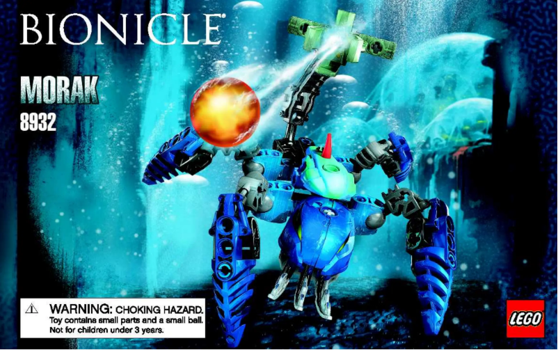 Page n°1 - Manuel utilisateur Lego Bionicle 8932