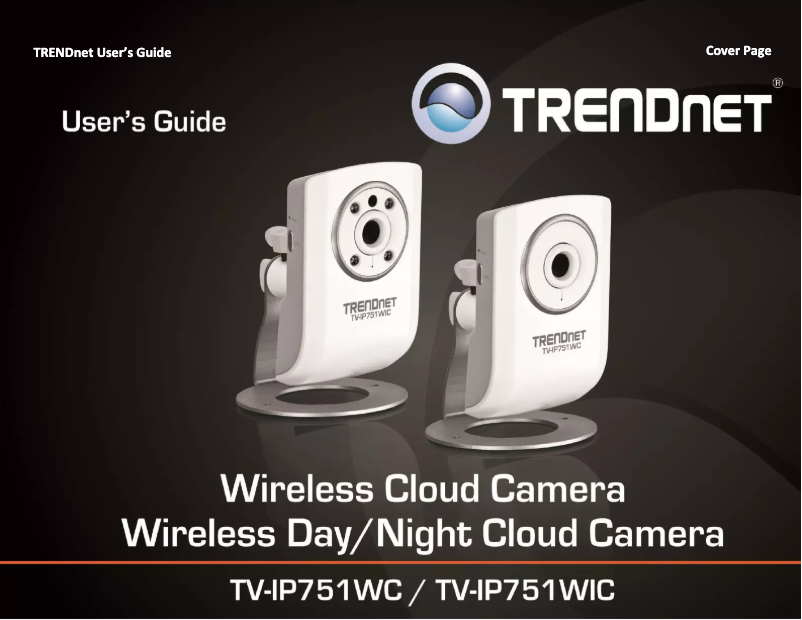 Image de la première page du manuel de l'appareil TV-IP751WC