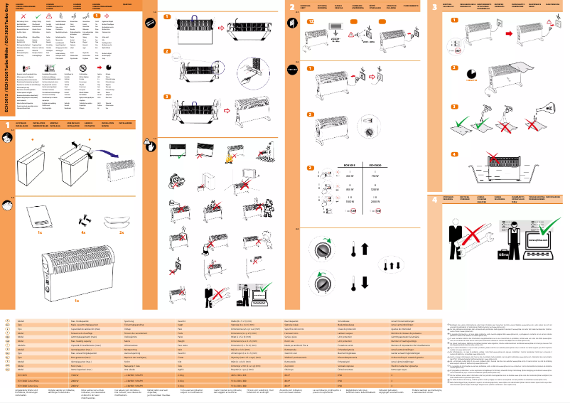 Página 1 del manual Manual de usuario Qlima ECH3020