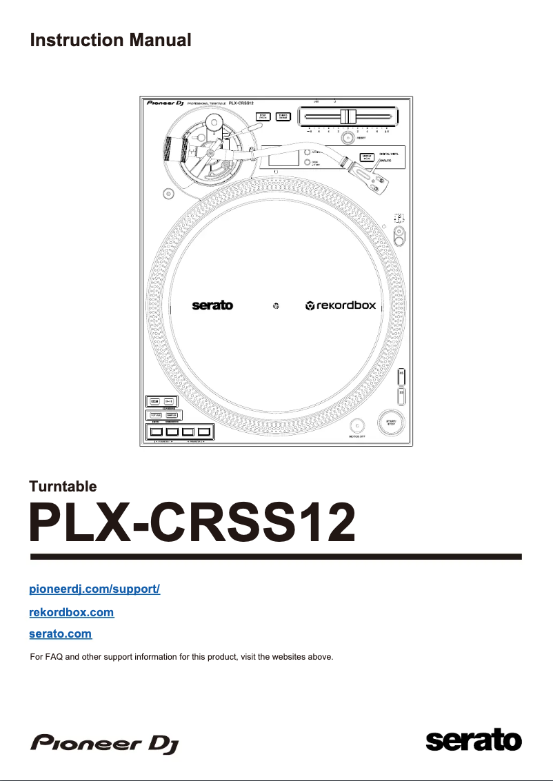 Image de la première page du manuel de l'appareil PLX-CRSS12