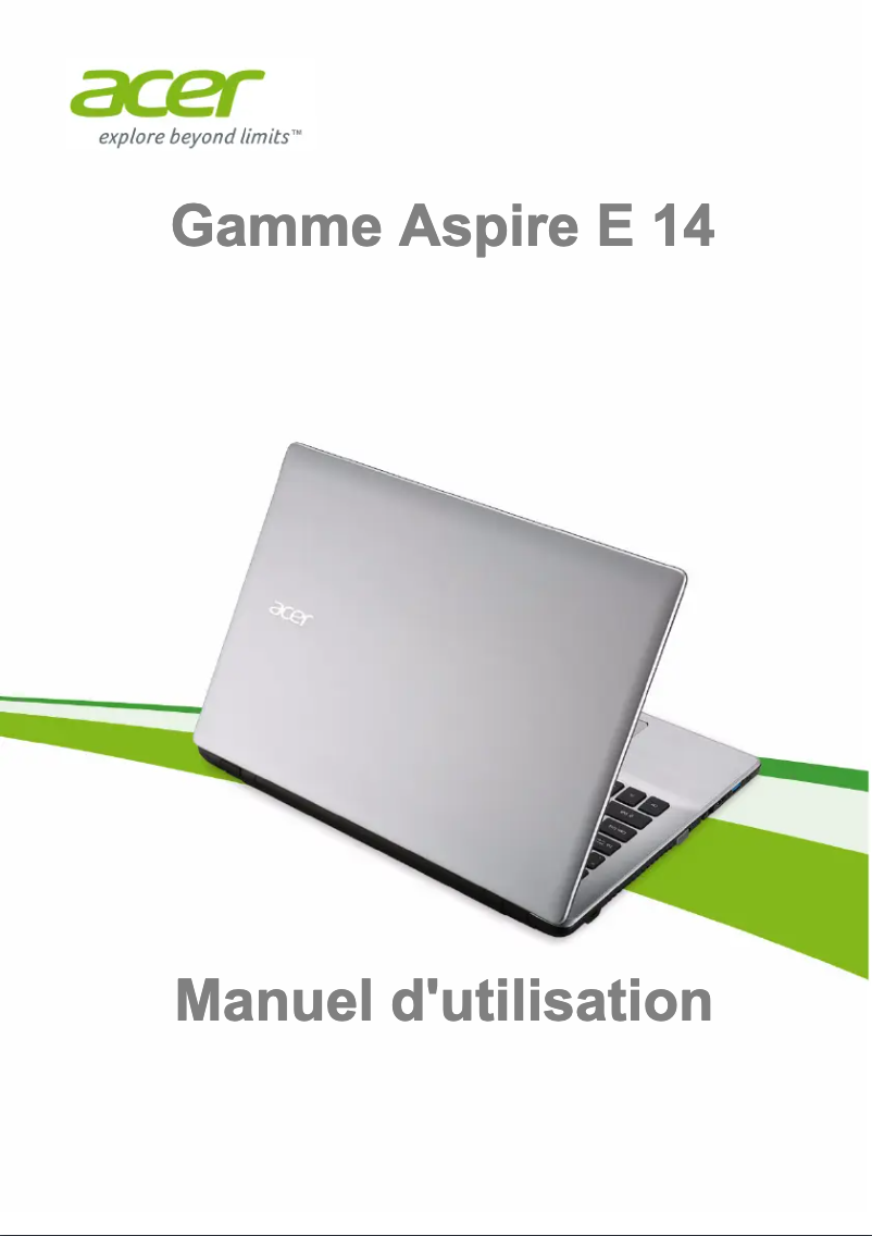 Page 1 de la notice Manuel utilisateur Acer Aspire E5-471G