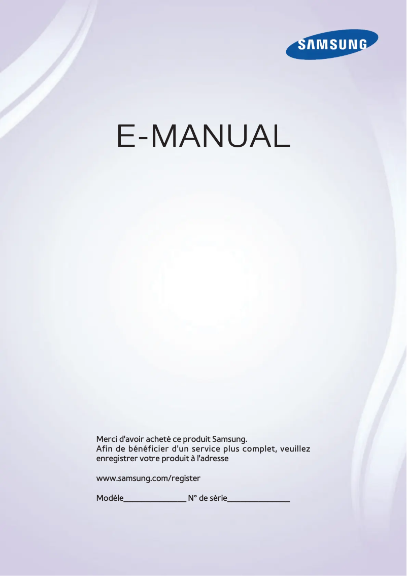 Page n°1 - Manuel utilisateur Samsung UE50F6670