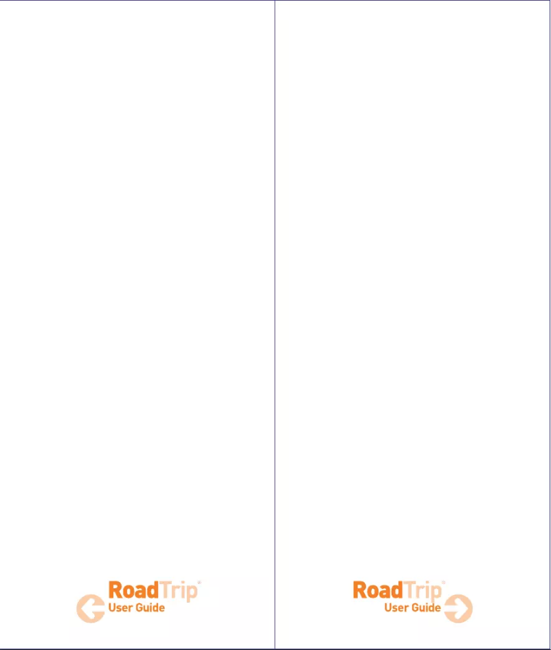 Page n°1 - Manuel utilisateur Griffin RoadTrip