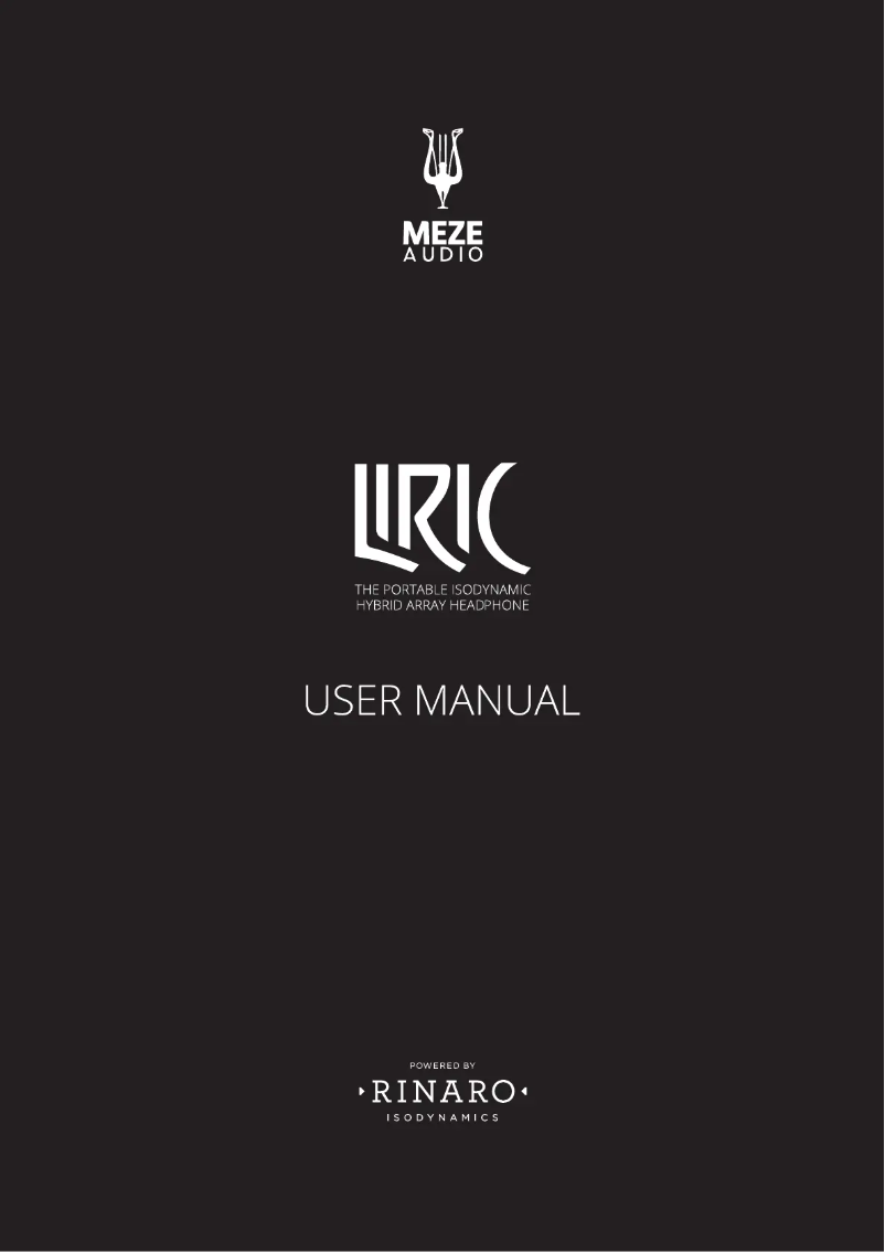 Página 1 del manual Manual de usuario Meze Audio Liric II