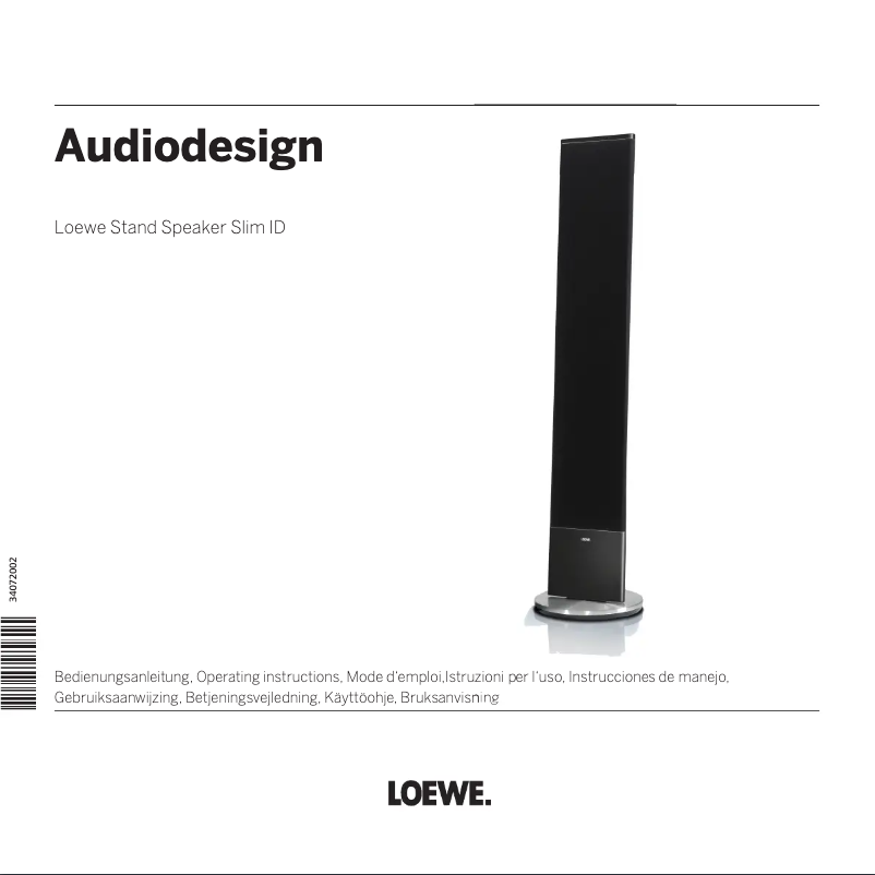 Page n°1 - Manuel utilisateur Loewe Stand Speaker Slim ID