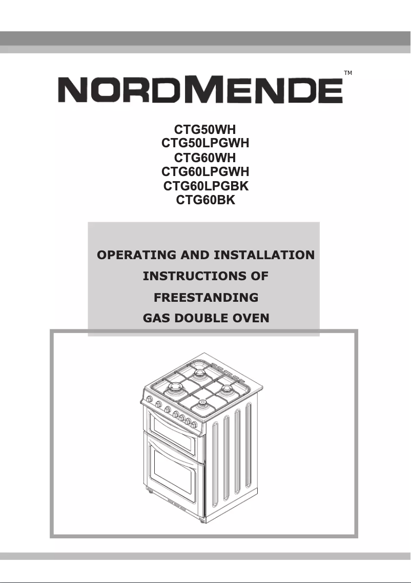 Page n°1 - Manuel utilisateur Nordmende CTG50WH
