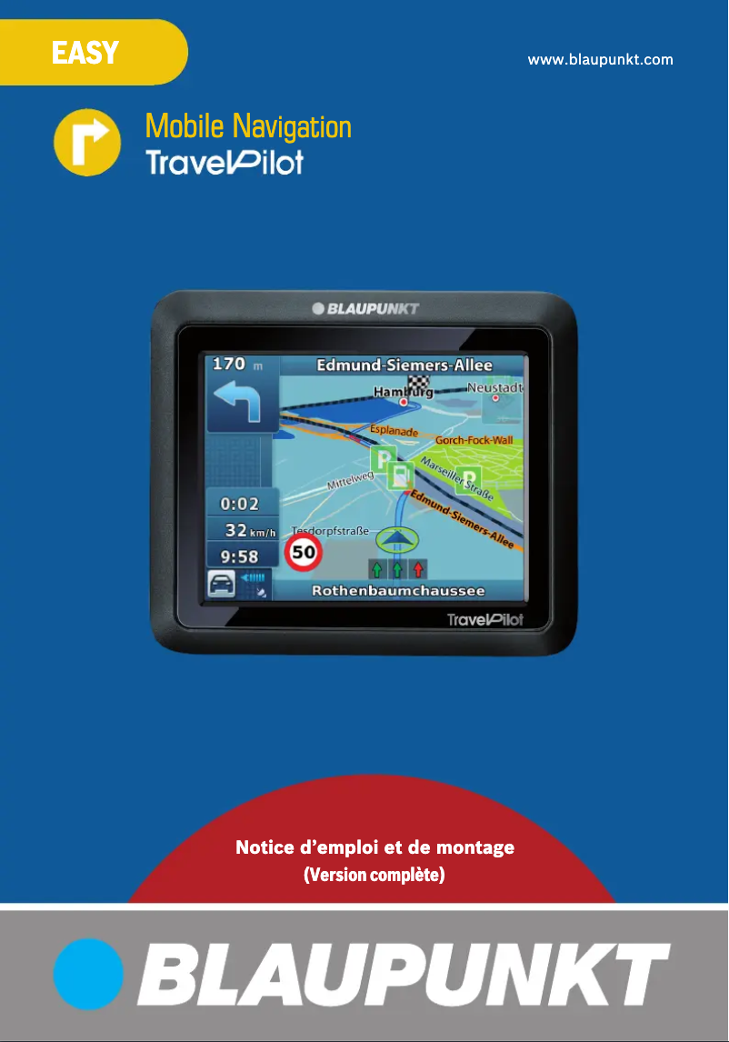 Page n°1 - Manuel utilisateur Blaupunkt TravelPilot Easy