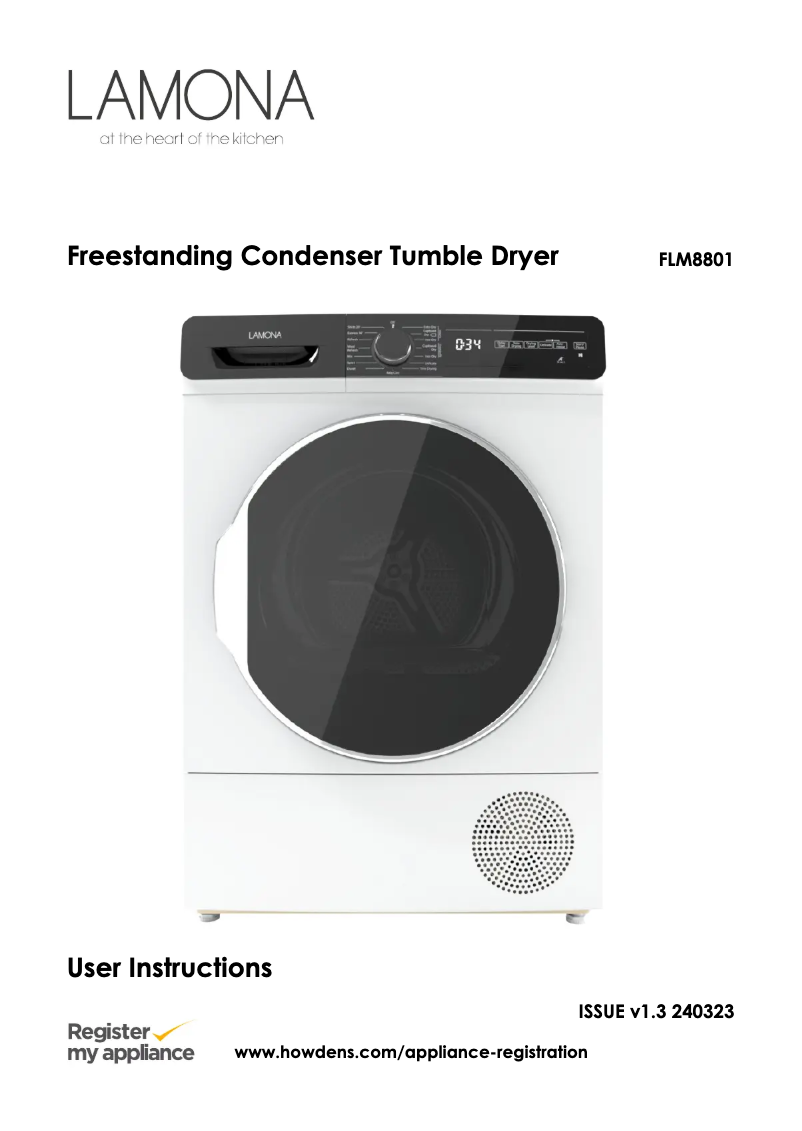 Image de la première page du manuel de l'appareil FLM8801