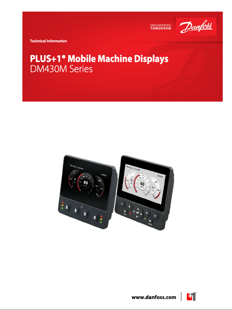 Page n°1 - Manuel utilisateur Danfoss DM430M