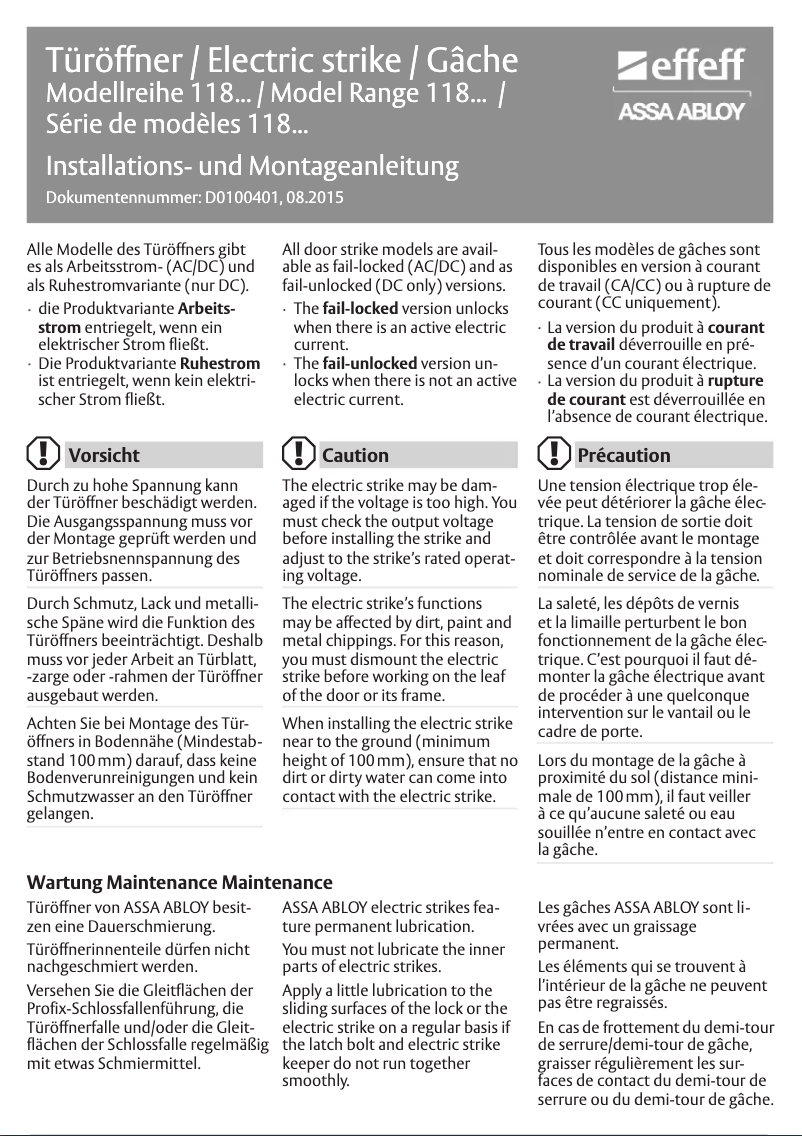 Image de la première page du manuel de l'appareil 118