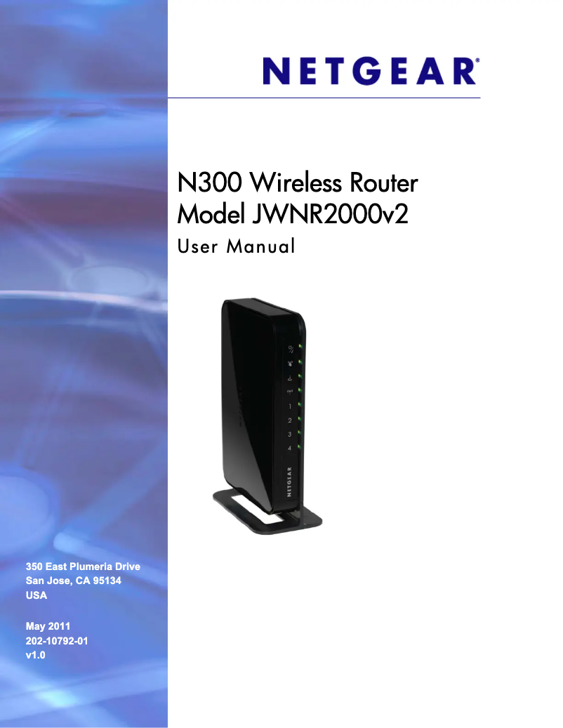 Page 1 de la notice Manuel utilisateur Netgear JWNR2000v2
