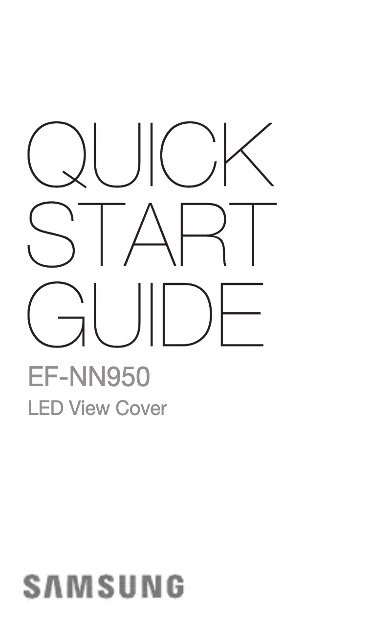 Page n°1 - Manuel utilisateur Samsung EF-NN950