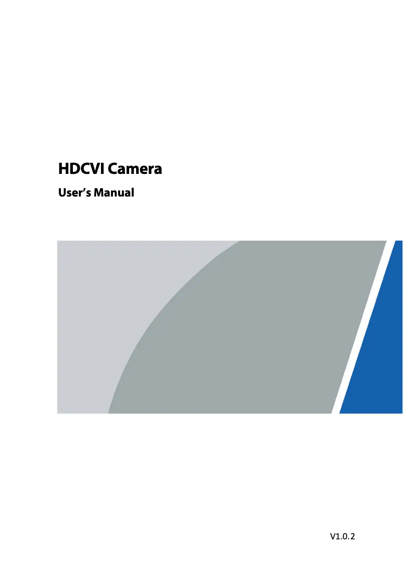 Page n°1 - Manuel utilisateur Dahua Technology HAC-HUM3201B-P