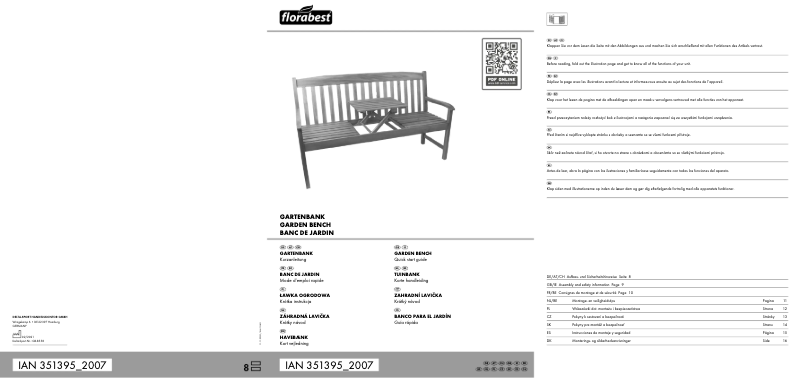 Página 1 del manual Manual de usuario Florabest IAN 351395