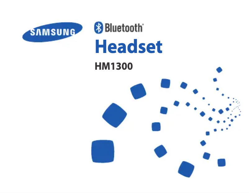 Image de la première page du manuel de l'appareil HM-1300