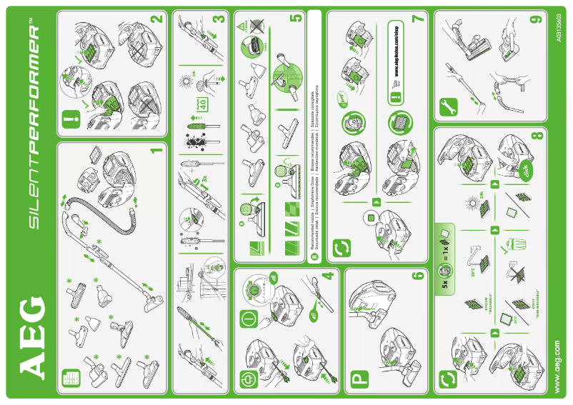 Página 1 del manual Manual de usuario AEG Silent Performer ASP7120