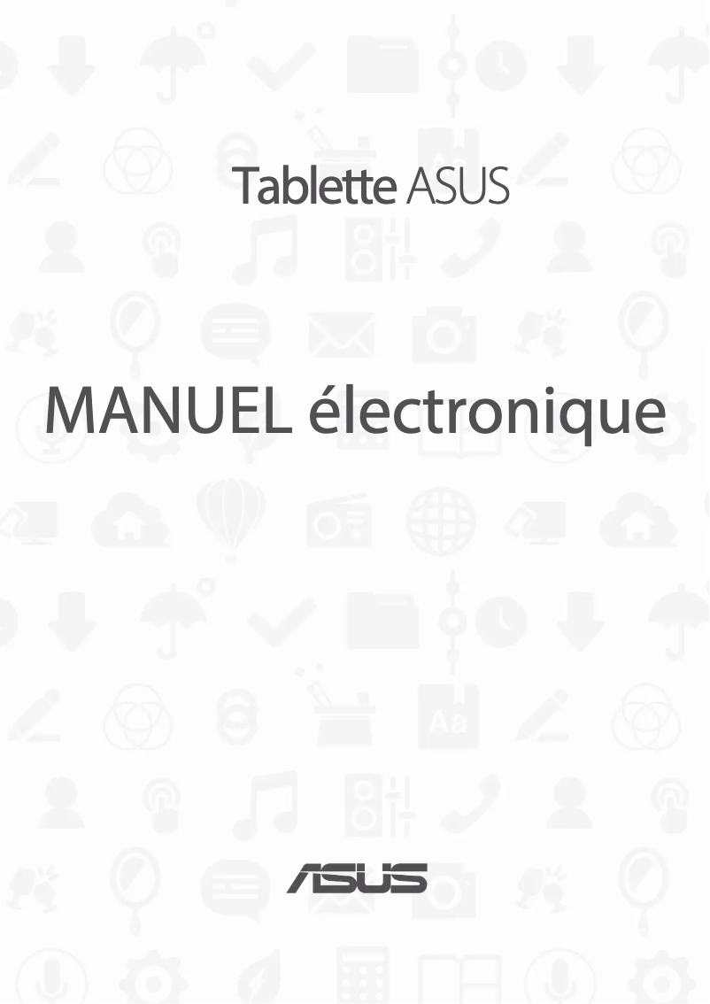 Page 1 de la notice Manuel utilisateur Asus ZenPad Z370C