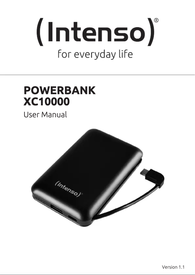 Page n°1 - Manuel utilisateur Intenso XC10000