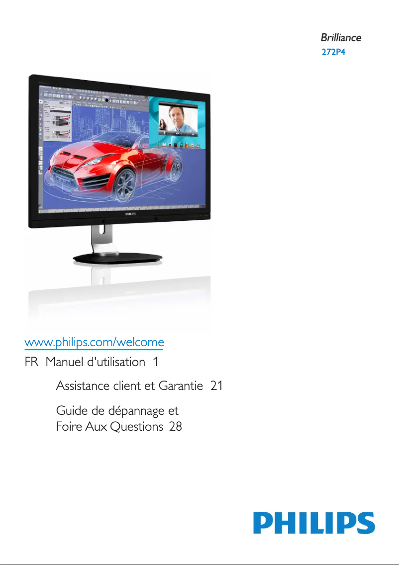 Image de la première page du manuel de l'appareil Brilliance 272P4QPJKEB