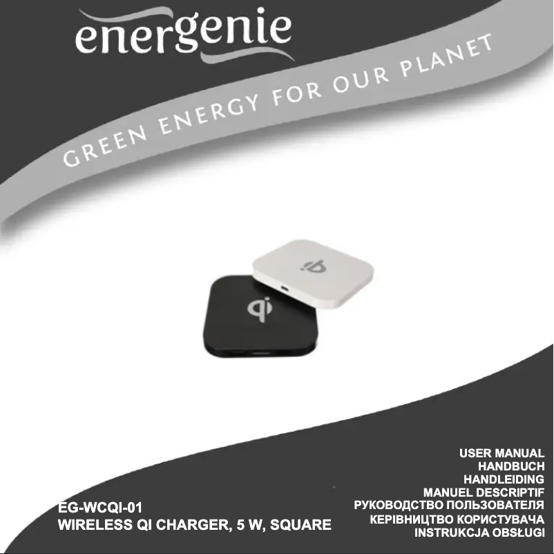 Image de la première page du manuel de l'appareil EG-WCQI-02