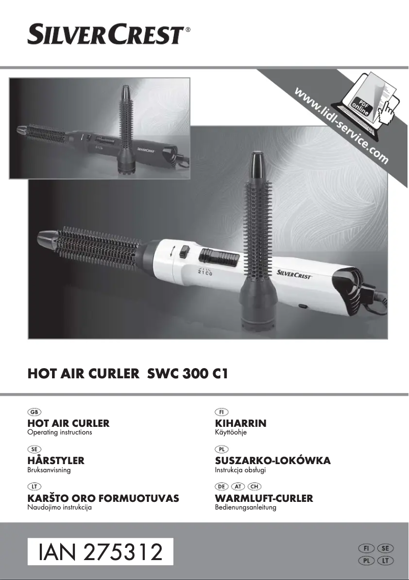Page n°1 - Manuel utilisateur SilverCrest SWC 300 C1