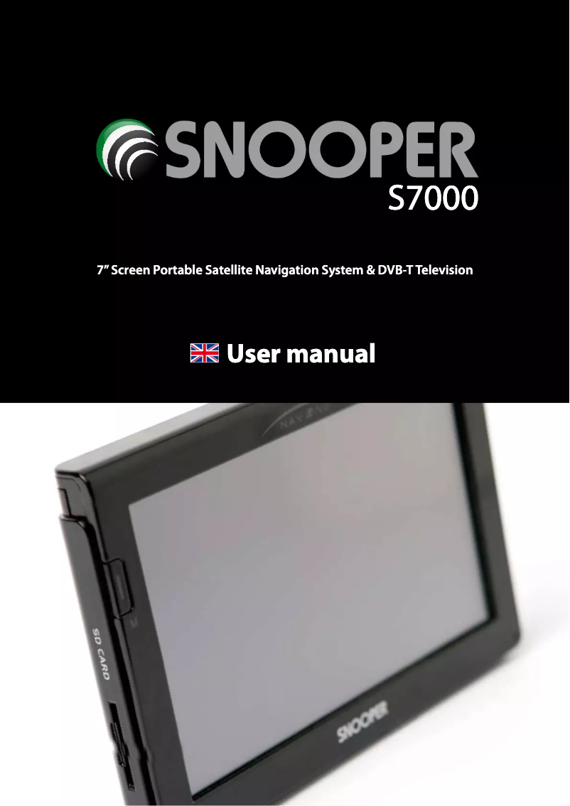 Page 1 de la notice Manuel utilisateur Snooper 37887