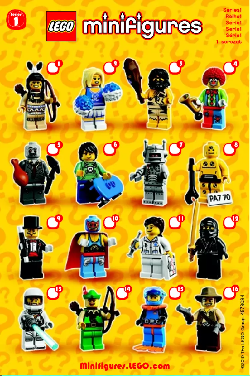 Page 1 de la notice Manuel utilisateur Lego Minifigures 8683