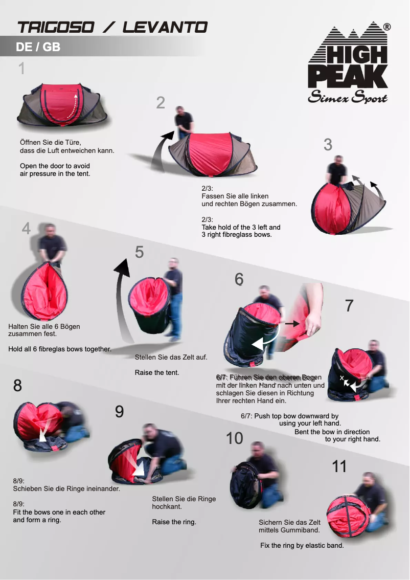 Page n°1 - Manuel utilisateur High Peak Trigoso