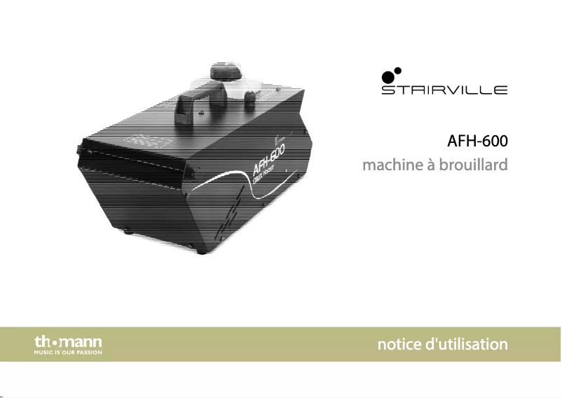 Página 1 del manual Manual de usuario Stairville AFH-600