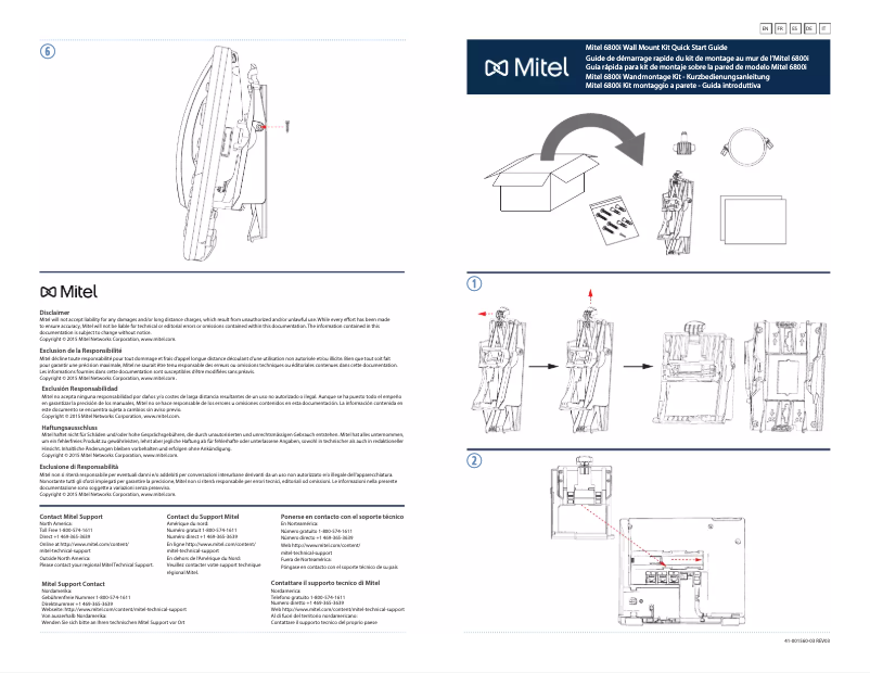 Page n°1 - Manuel utilisateur Mitel K680i