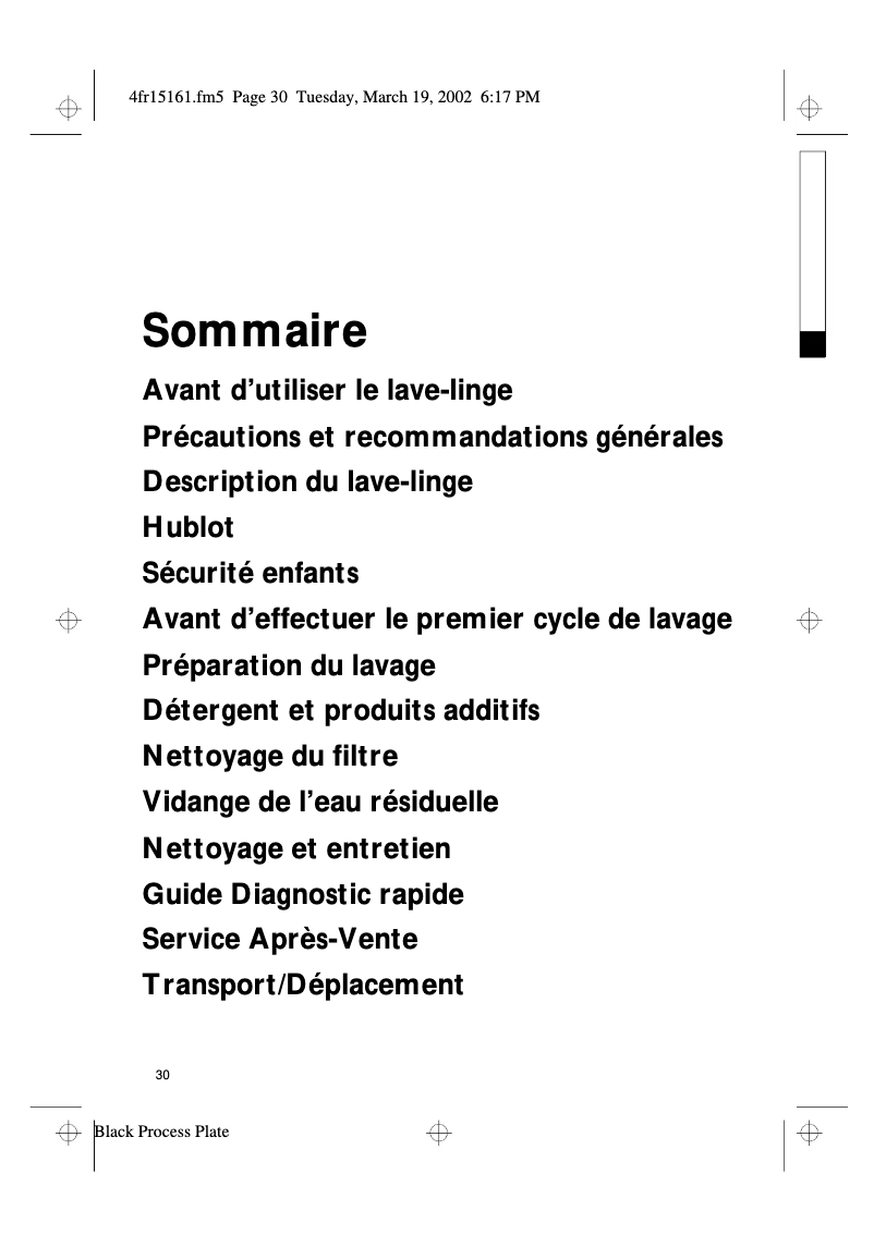 Image de la première page du manuel de l'appareil WAK 6552