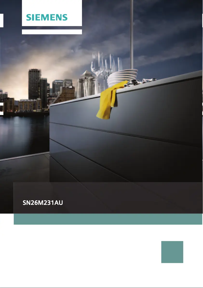 Image de la première page du manuel de l'appareil SN26M231AU