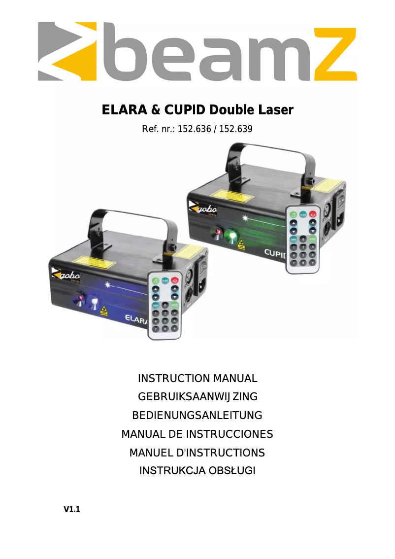 Image de la première page du manuel de l'appareil Cupid