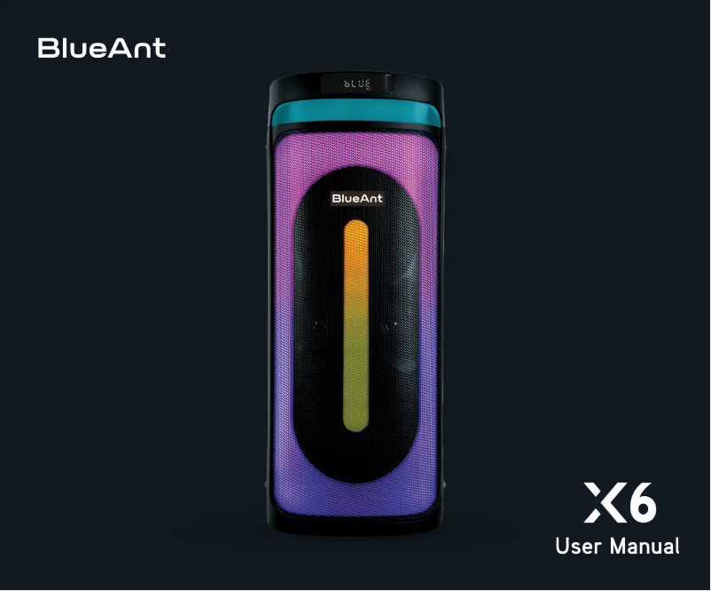 Image de la première page du manuel de l'appareil X6