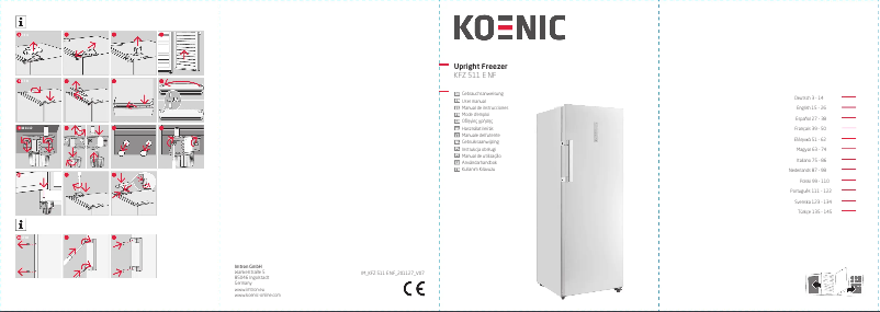 Page n°1 - Manuel utilisateur Koenic KFZ 511 E NF