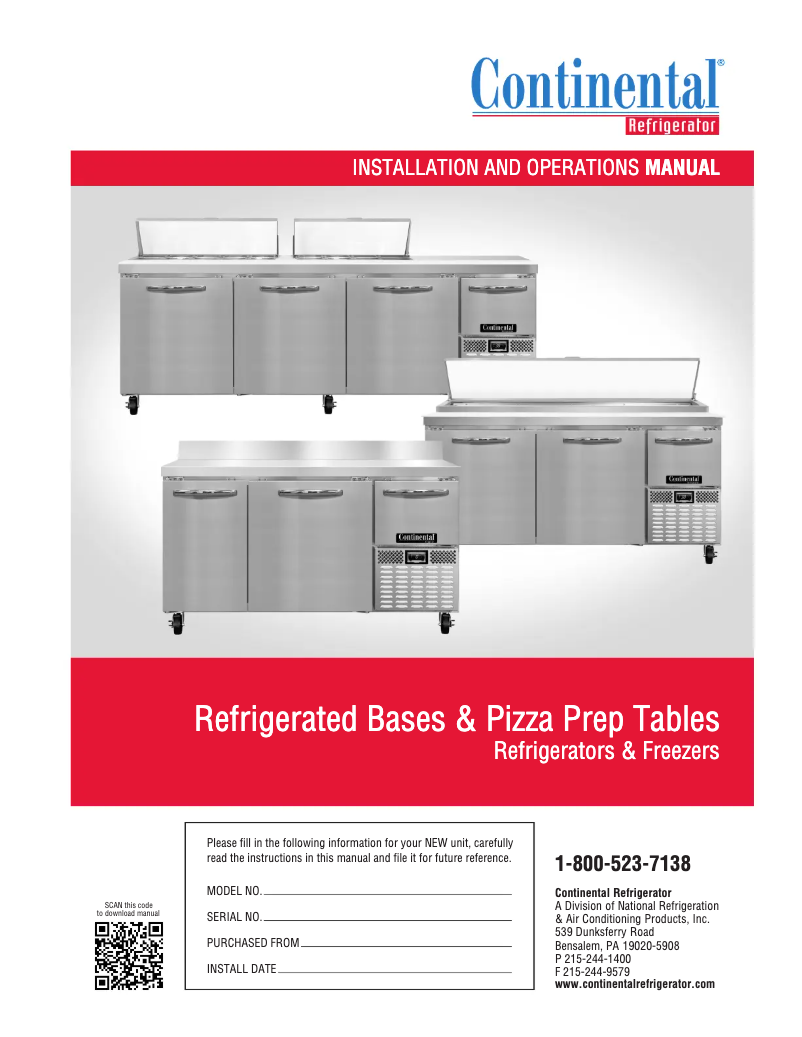 Page n°1 - Manuel utilisateur Continental PA68N