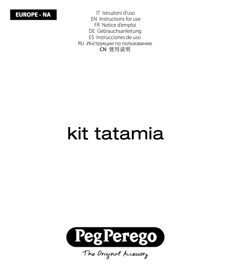 Image de la première page du manuel de l'appareil Kit Tatamia
