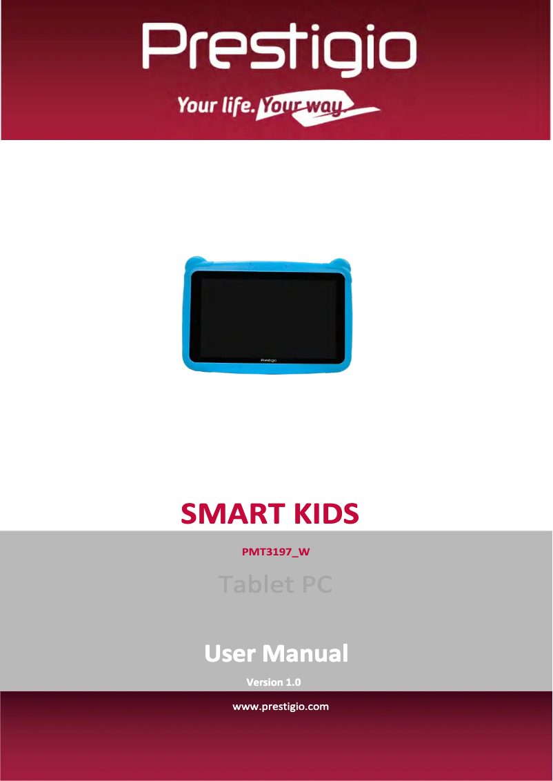 Page n°1 - Manuel utilisateur Prestigio SmartKids