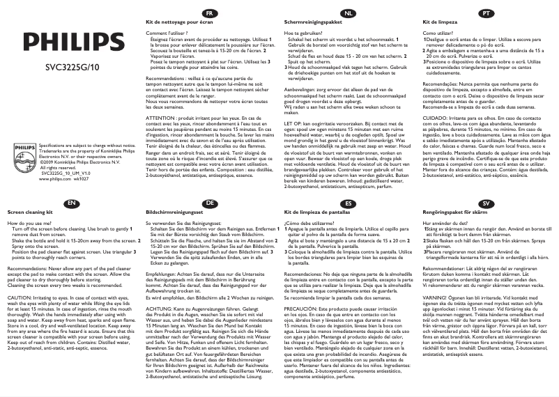 Page 1 de la notice Mode d'emploi Philips SVC3225G