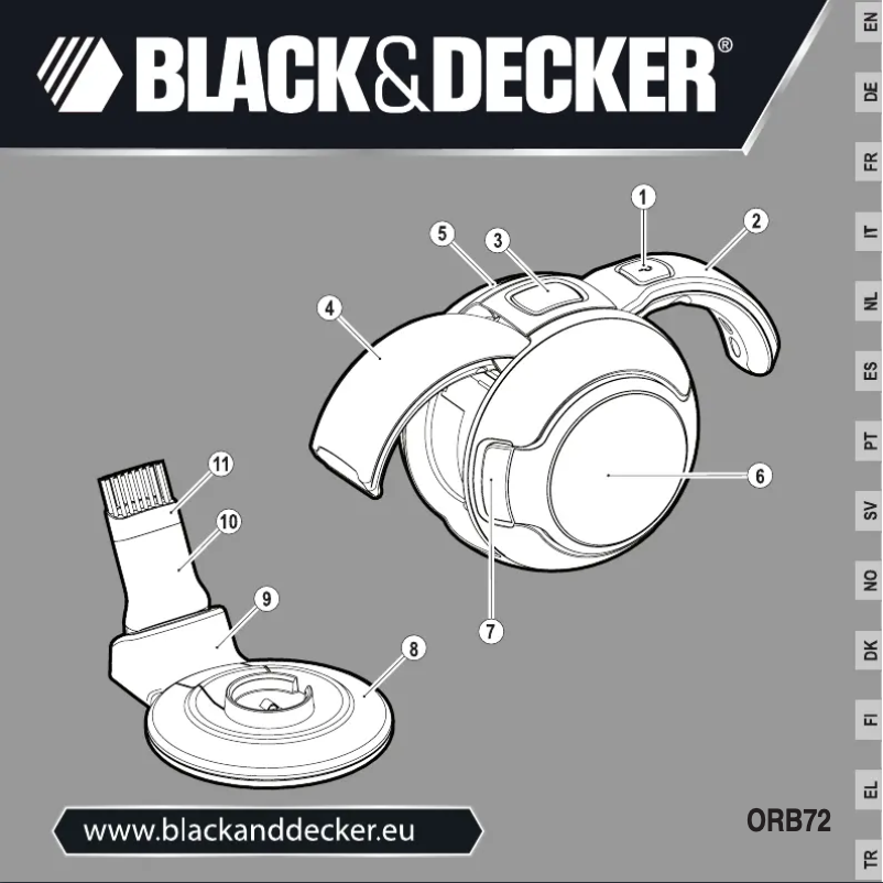 Page 1 de la notice Manuel utilisateur Black & Decker ORB72