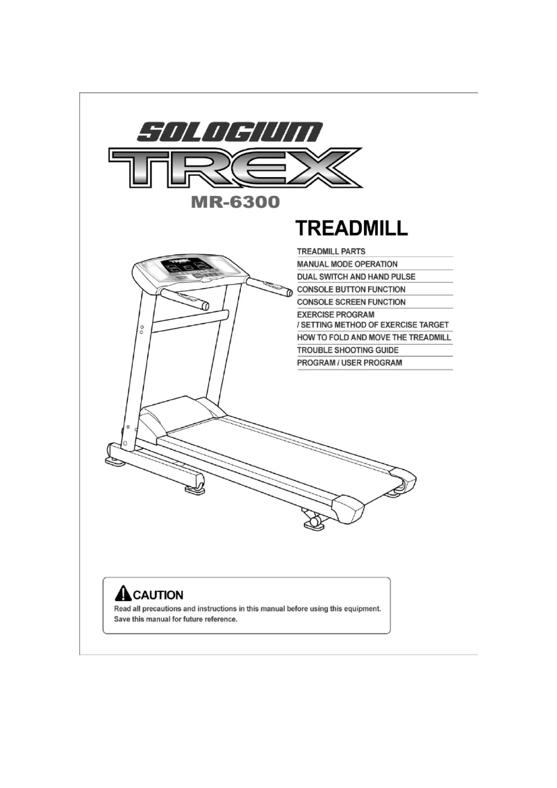 Página 1 del manual Manual de usuario Sologium MR-6300 Trex