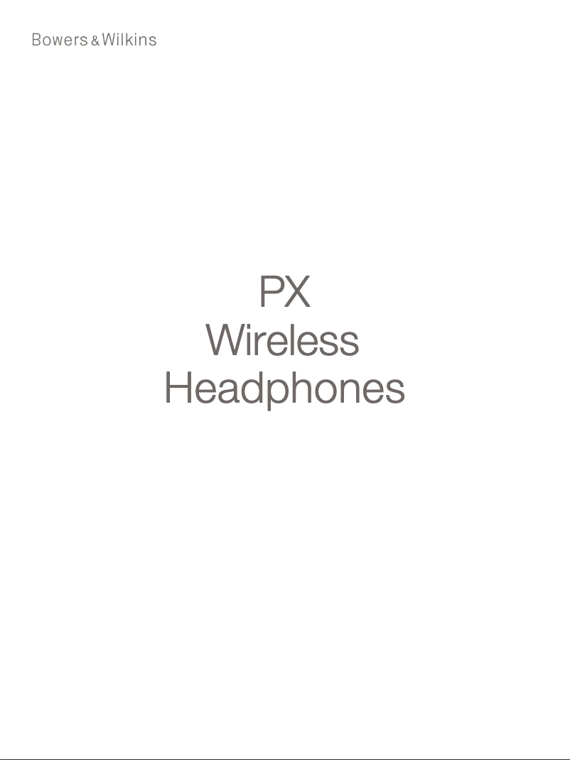 Page 1 de la notice Manuel utilisateur Bowers & Wilkins PX