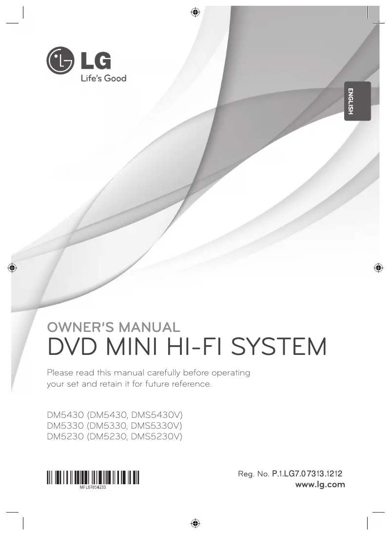 Image de la première page du manuel de l'appareil DM5430