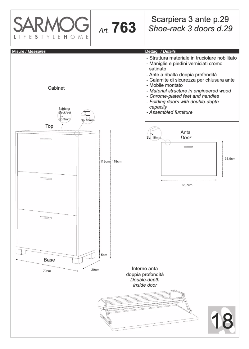 Page n°1 - Manuel utilisateur Sarmog A763OLBL