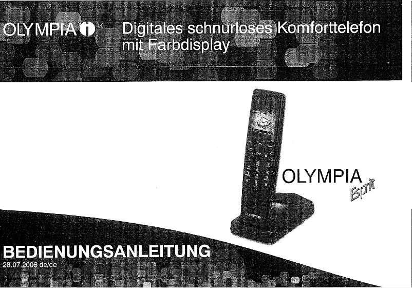 Página 1 del manual Manual de usuario Olympia Esprit